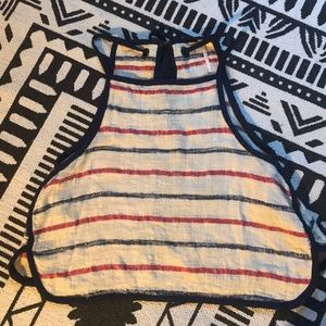 Free people backless tank top size small
